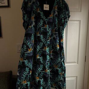 WRAY NYC - Beatrice Dress - Midnight Tropical - 3XL - NWT